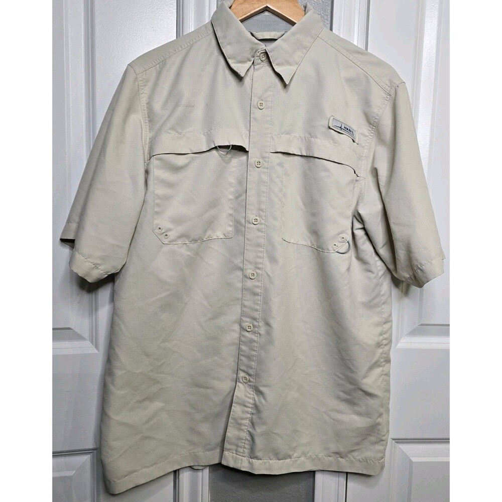 Habit Shirt Men’s Medium Vented Button Fishing Shirt 40+ Solar Factor Outdoors